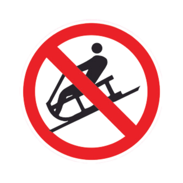 Panneau DIBON Interdiction luges BALI-DIB076